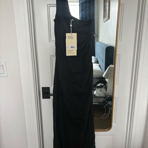 Mara Hoffman Enya one-shoulder ruched hemp maxi dress (NWT) - Picture 7 of 10